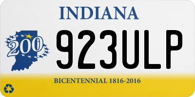 IN license plate 923ULP
