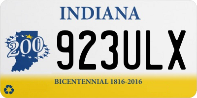 IN license plate 923ULX