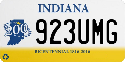 IN license plate 923UMG