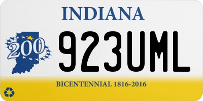 IN license plate 923UML
