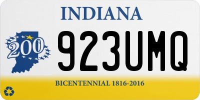 IN license plate 923UMQ