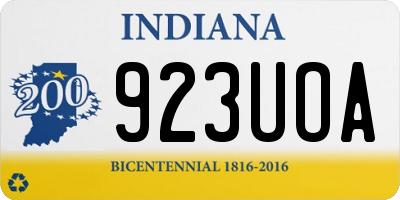 IN license plate 923UOA