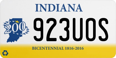 IN license plate 923UOS