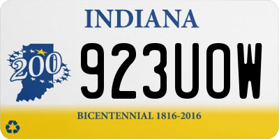 IN license plate 923UOW