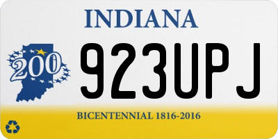 IN license plate 923UPJ