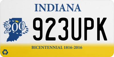 IN license plate 923UPK