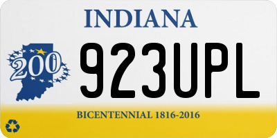 IN license plate 923UPL