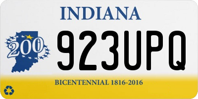 IN license plate 923UPQ