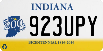 IN license plate 923UPY