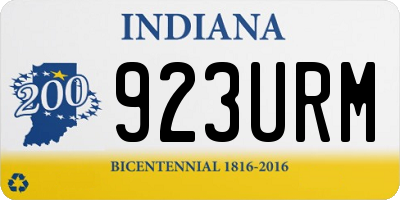 IN license plate 923URM