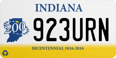 IN license plate 923URN