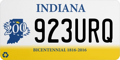 IN license plate 923URQ