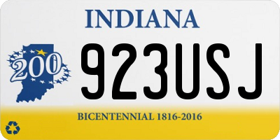 IN license plate 923USJ