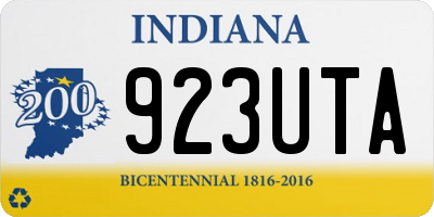 IN license plate 923UTA