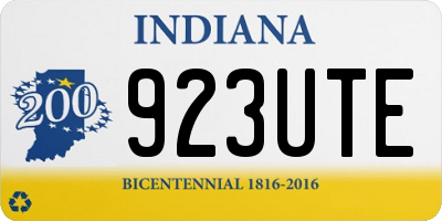 IN license plate 923UTE