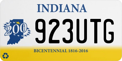 IN license plate 923UTG