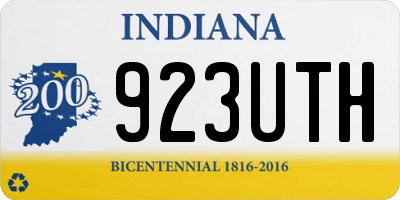 IN license plate 923UTH