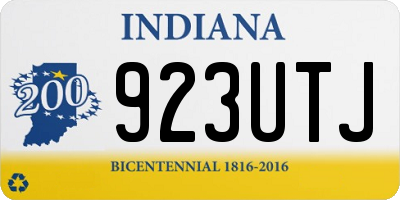 IN license plate 923UTJ