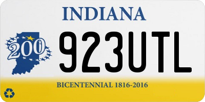 IN license plate 923UTL
