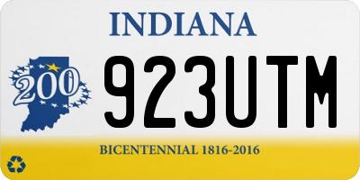 IN license plate 923UTM