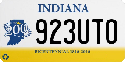 IN license plate 923UTO