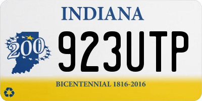 IN license plate 923UTP