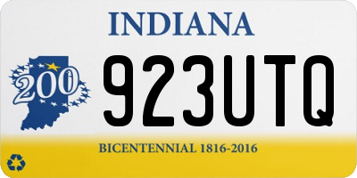 IN license plate 923UTQ