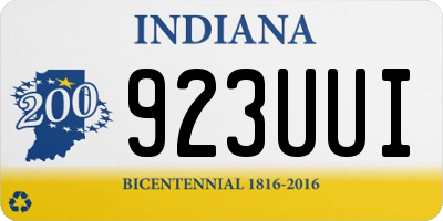 IN license plate 923UUI