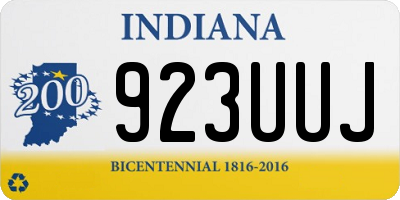 IN license plate 923UUJ