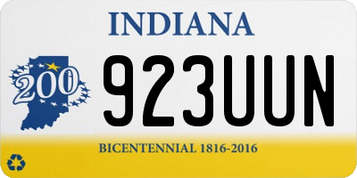 IN license plate 923UUN
