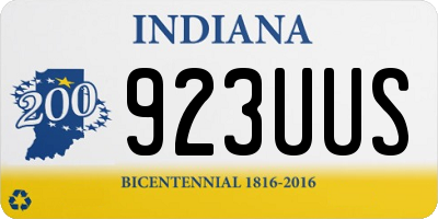 IN license plate 923UUS