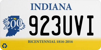 IN license plate 923UVI