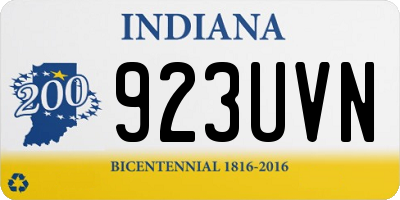 IN license plate 923UVN
