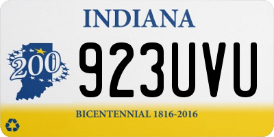 IN license plate 923UVU