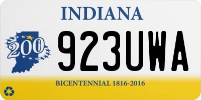 IN license plate 923UWA