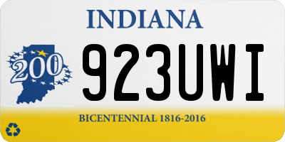 IN license plate 923UWI