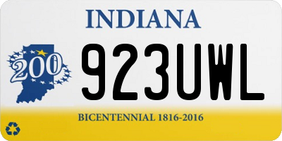 IN license plate 923UWL