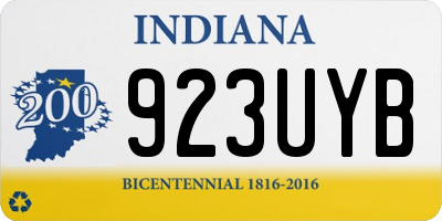 IN license plate 923UYB