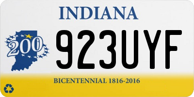 IN license plate 923UYF