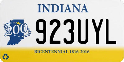 IN license plate 923UYL