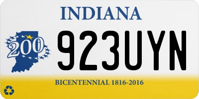 IN license plate 923UYN