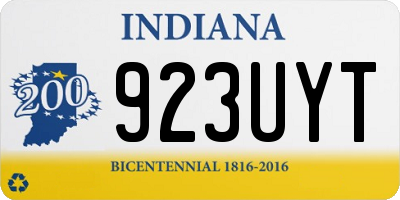 IN license plate 923UYT