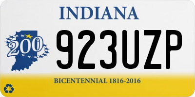 IN license plate 923UZP