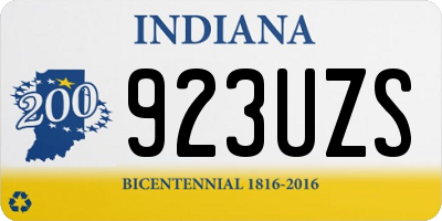 IN license plate 923UZS