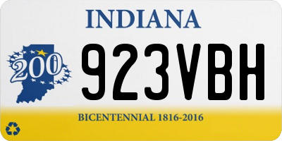 IN license plate 923VBH