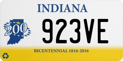 IN license plate 923VE