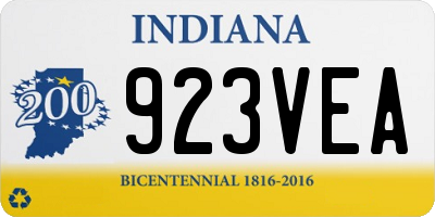 IN license plate 923VEA