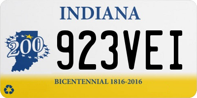 IN license plate 923VEI