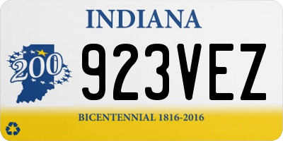 IN license plate 923VEZ
