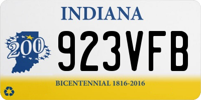 IN license plate 923VFB